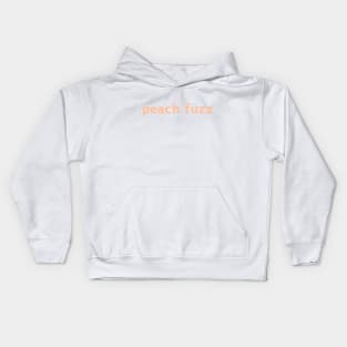 Peach Fuzz  Color of the Year 2024 Kids Hoodie